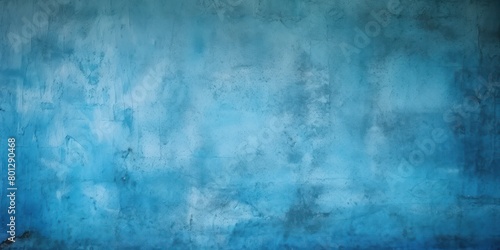 Blue wall texture rough background dark concrete floor old grunge background painted color stucco texture with copy space © Lenhard