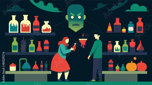 The shop had a constant scent of fear and unease making even the bravest of individuals feel on edge as they browsed the selection of paranoiainducing.