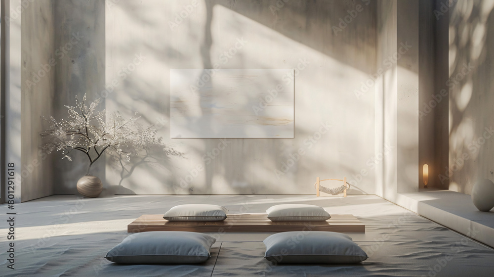 Tranquil Zen Haven: Discover Serenity in Minimalist Meditation Space Tranquil Zen Haven: Discover Serenity in Minimalist Meditation Space