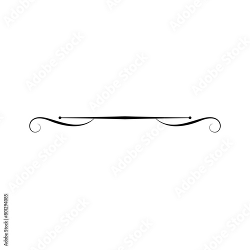 Collection of floral dividers elements mega decoration for Calligraphy. Set of Various Simple Black Divider Design, Assorted Divider Collection Template Vector. 