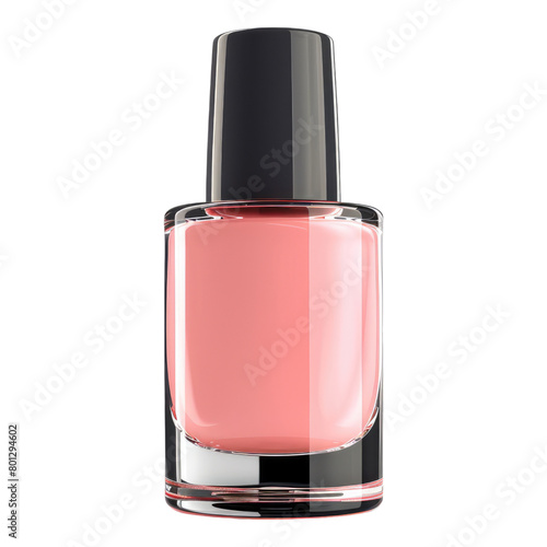 Bottle of nail polish isolated on transparent background