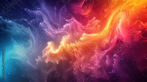 vibrant multi colored mystic splash background design