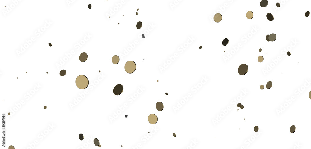 Enchanting Delight: Spectacular 3D Illustration Showcasing Enchanting gold Confetti Enchanting Delight: Spectacular 3D Illustration Showcasing Enchanting gold Confetti
