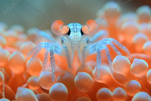 A tiny commensal shrimp under the sea photo