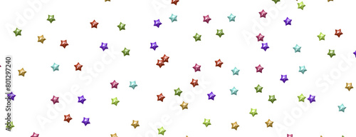 colourful  XMAS stars background, sparkle lights confetti falling. magic shining Flying christmas stars on night