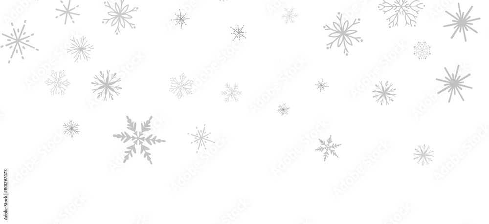 Whirling Snowflakes: Enthralling 3D Illustration of Falling Festive Snow Crystals Whirling Snowflakes: Enthralling 3D Illustration of Falling Festive Snow Crystals