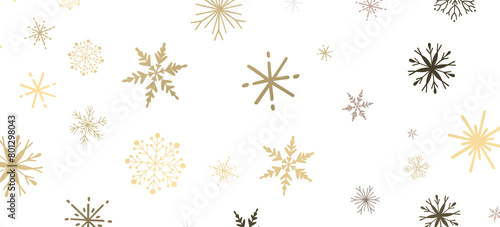 Winter Snow Symphony: Captivating 3D Illustration of Descending Snowflakes for Christmas