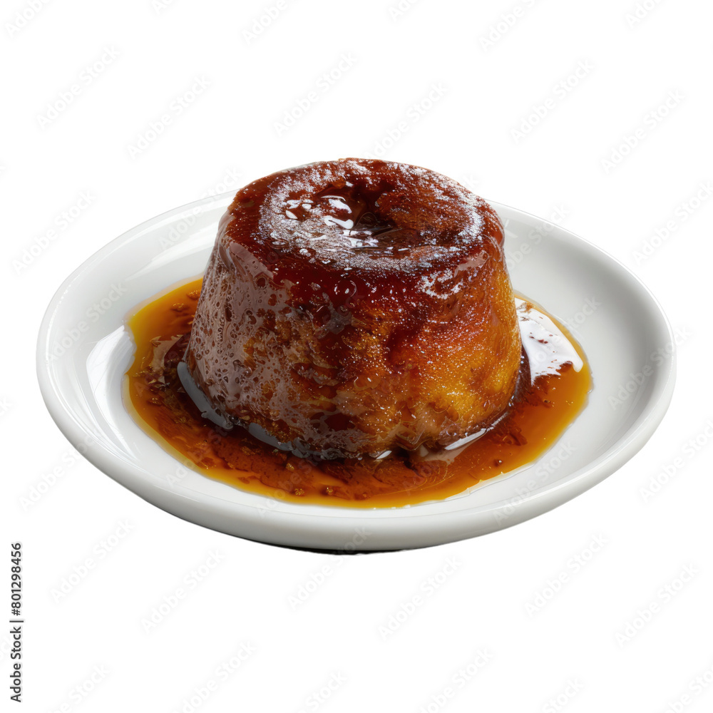 Exquisite malva pugging south African dish isolated on transparent background Exquisite malva pugging south African dish isolated on transparent background