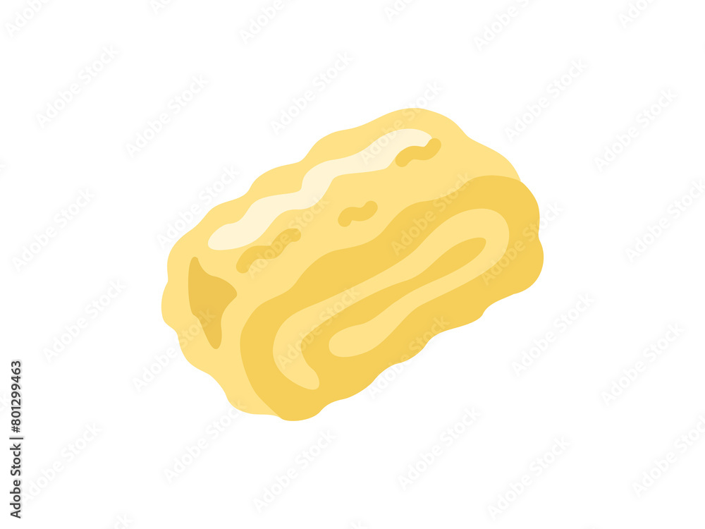 惣菜の、卵焼きのアイコンのイラスト 惣菜の、卵焼きのアイコンのイラスト