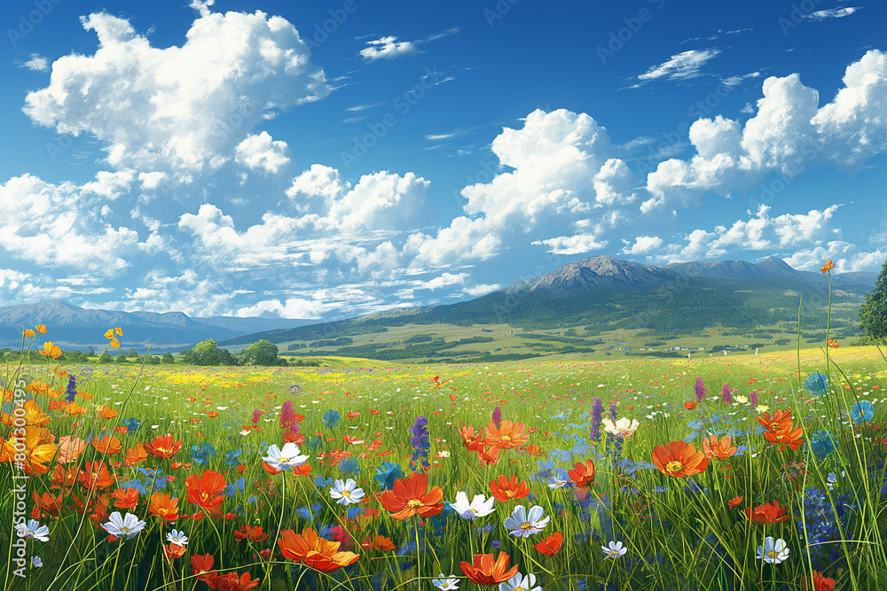 field of flowers