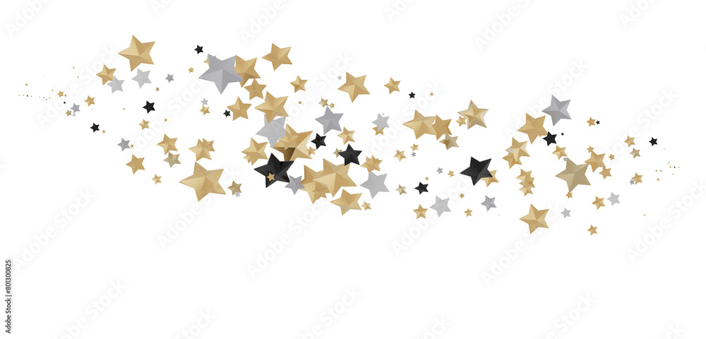Radiant Euphoria: Lose Yourself in a 3D Gold Stars Rainfall Radiant Euphoria: Lose Yourself in a 3D Gold Stars Rainfall