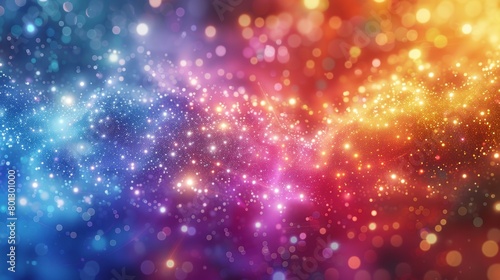 abstract light vibrant multi colored mystic galaxy background design