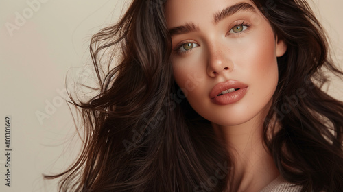 Wallpaper Mural Beautiful woman with healthy and sleek long hair for hair beauty products commercial. Torontodigital.ca