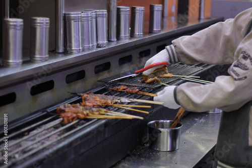 Barbecue processing, raw meat barbecue seasoning
