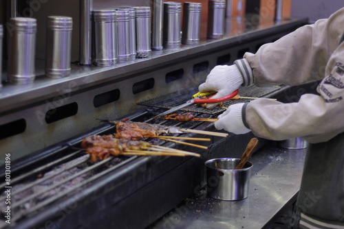 Barbecue processing, raw meat barbecue seasoning