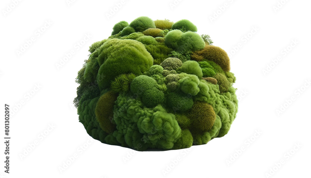 moss isolated on white background moss isolated on white background