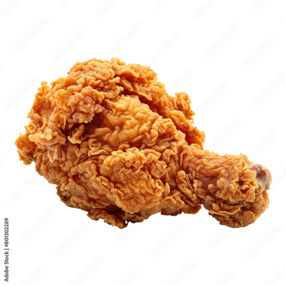 Fried chicken isolated on transparent background Fried chicken isolated on transparent background