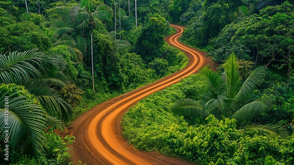 A dirt road that winds through a dense forest. Overview of the Ecotourism Industry's History