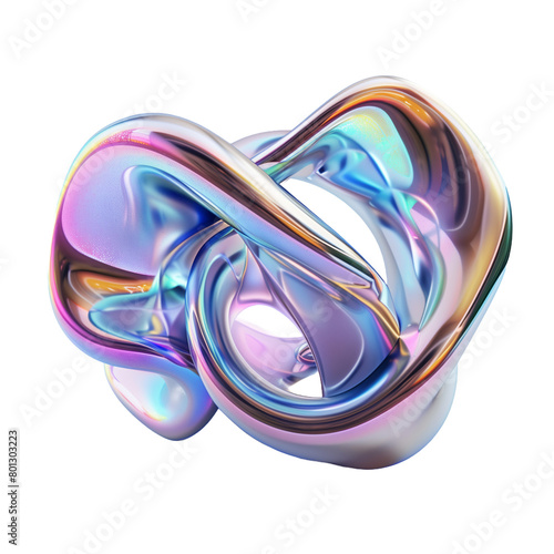 Holo abstract 3D Shape PNG