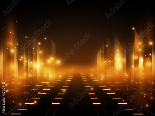 Gold glowing arrows abstract background pointing upwards  representing growth progress technology digital marketing digital artwork with copyspace
