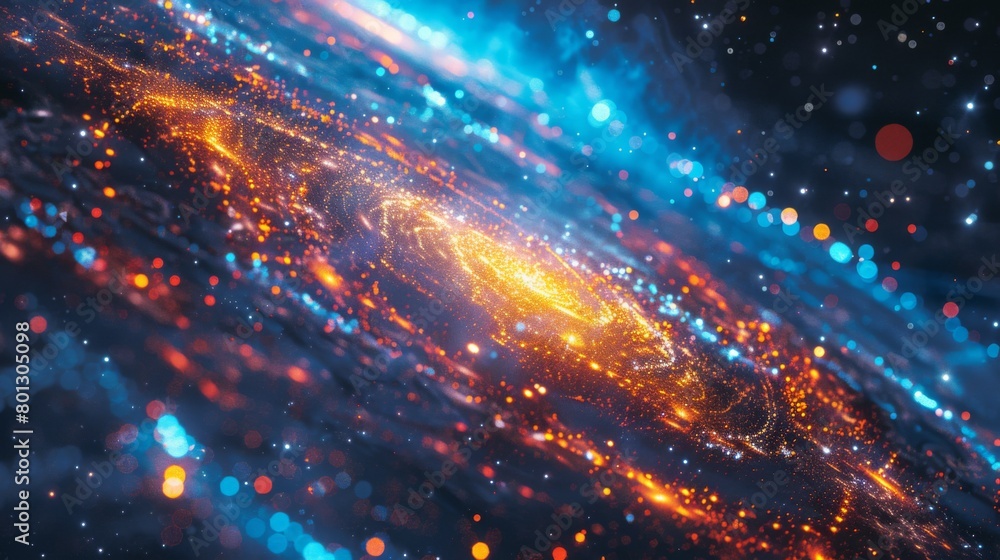 Close-up of a galaxy map displayed on a computer screen, showing the distribution of stars, nebulae, and other celestial objects across the cosmos. Close-up of a galaxy map displayed on a computer screen, showing the distribution of stars, nebulae, and other celestial objects across the cosmos.