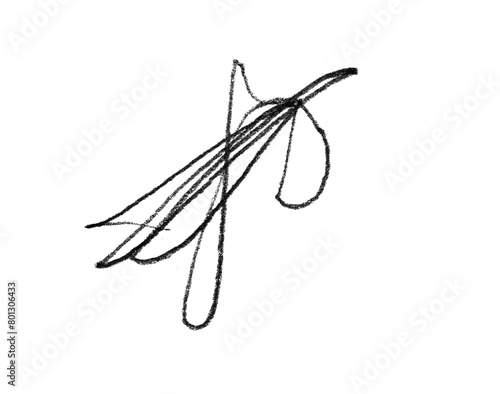 Pencil Scribble on Transparent Background