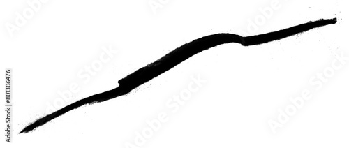 Charcoal Mark on Transparent Background