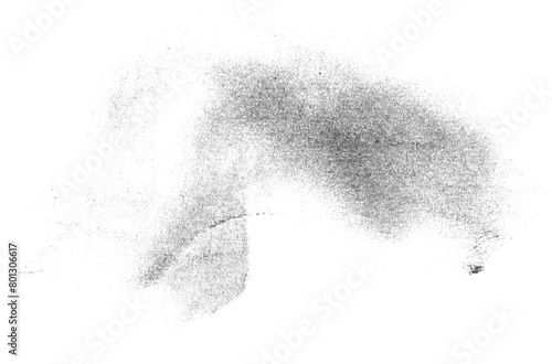 Charcoal Smudge on Transparent Background