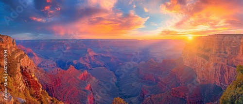 sweeping  magnificent canyon at dusk