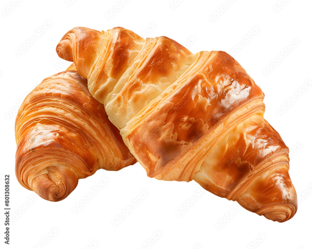 Croissant on transparent background Croissant on transparent background