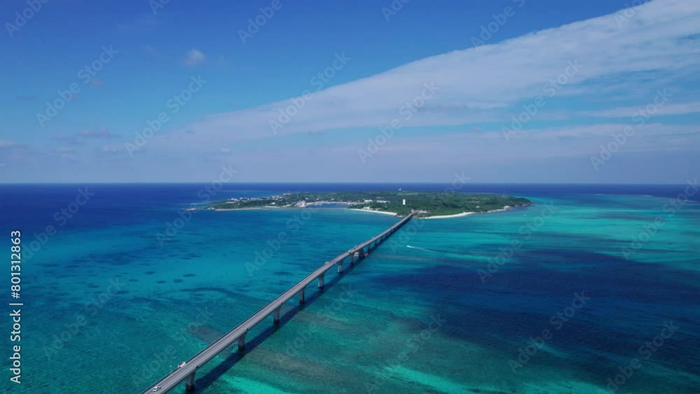 沖縄の青い海と池間大橋をドローンで撮影⑬ 沖縄の青い海と池間大橋をドローンで撮影⑬