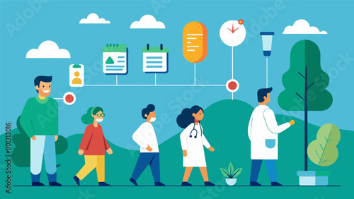 An illustrated timeline showing the progress of a patients recovery journey with ketamine therapy marked as a significant milestone in their.