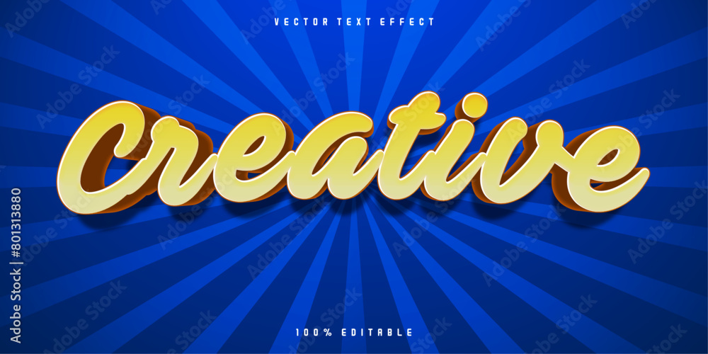 Simple orange creative text effect Simple orange creative text effect