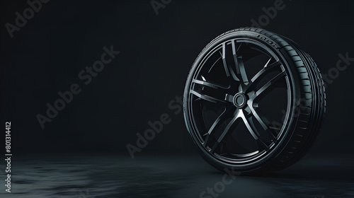brand-new, pricey, black cast aluminum disc wheel