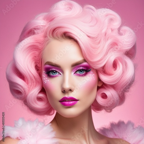 A beautiful face with perfect makeup
