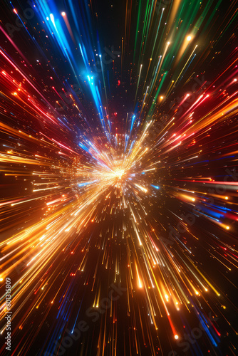 Wallpaper Mural A colorful explosion of light and color Torontodigital.ca