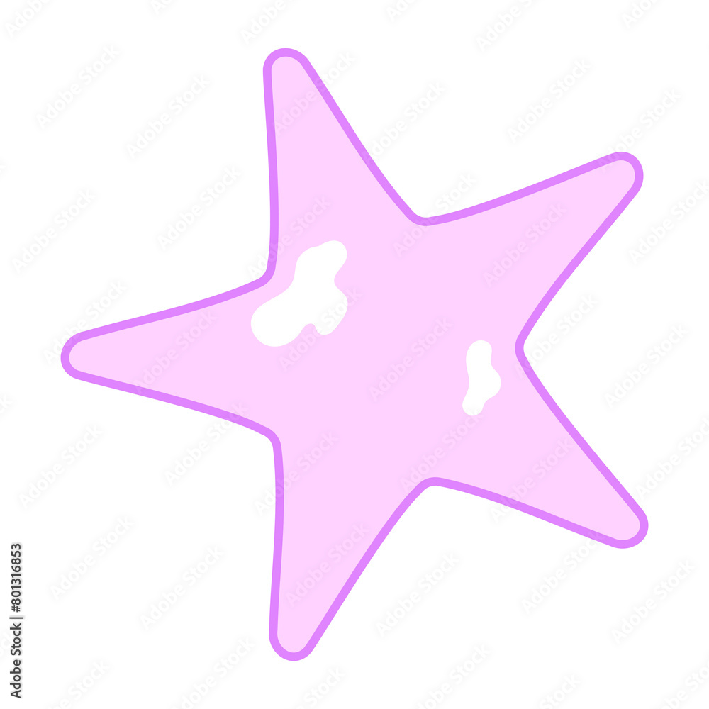 カラフルヒトデイラスト♪PNG カラフルヒトデイラスト♪PNG