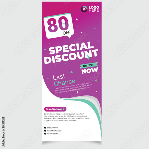 Real Estate Roll Up Banner Template Home sell Real Estate roll up banner template. Simple clean company professional 