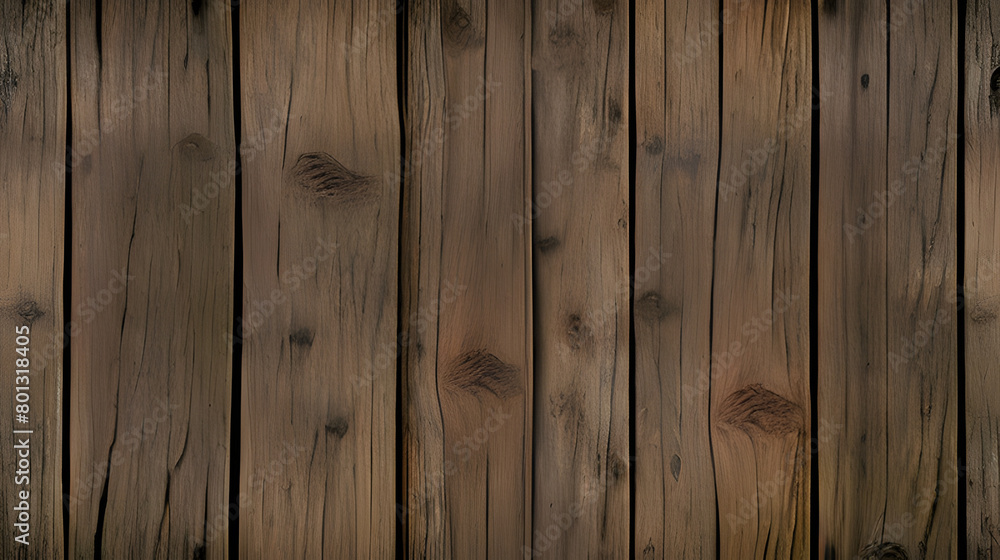 Naklejka premium Wood texture. Natural surface of wooden slats. Hardwood. Wooden board. A wall of planks. Decorative elements. Old realistic panel