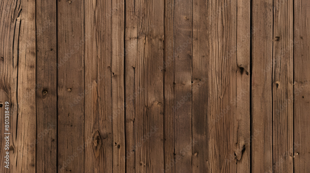 Naklejka premium Wood texture. Natural surface of wooden slats. Hardwood. Wooden board. A wall of planks. Decorative elements. Old realistic panel