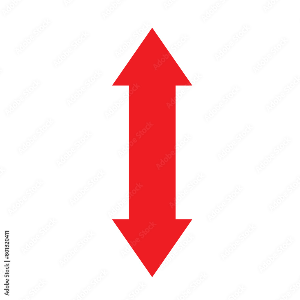 Green Up Arrow, Red Down Arrow icon eps10 Green Up Arrow, Red Down Arrow icon eps10