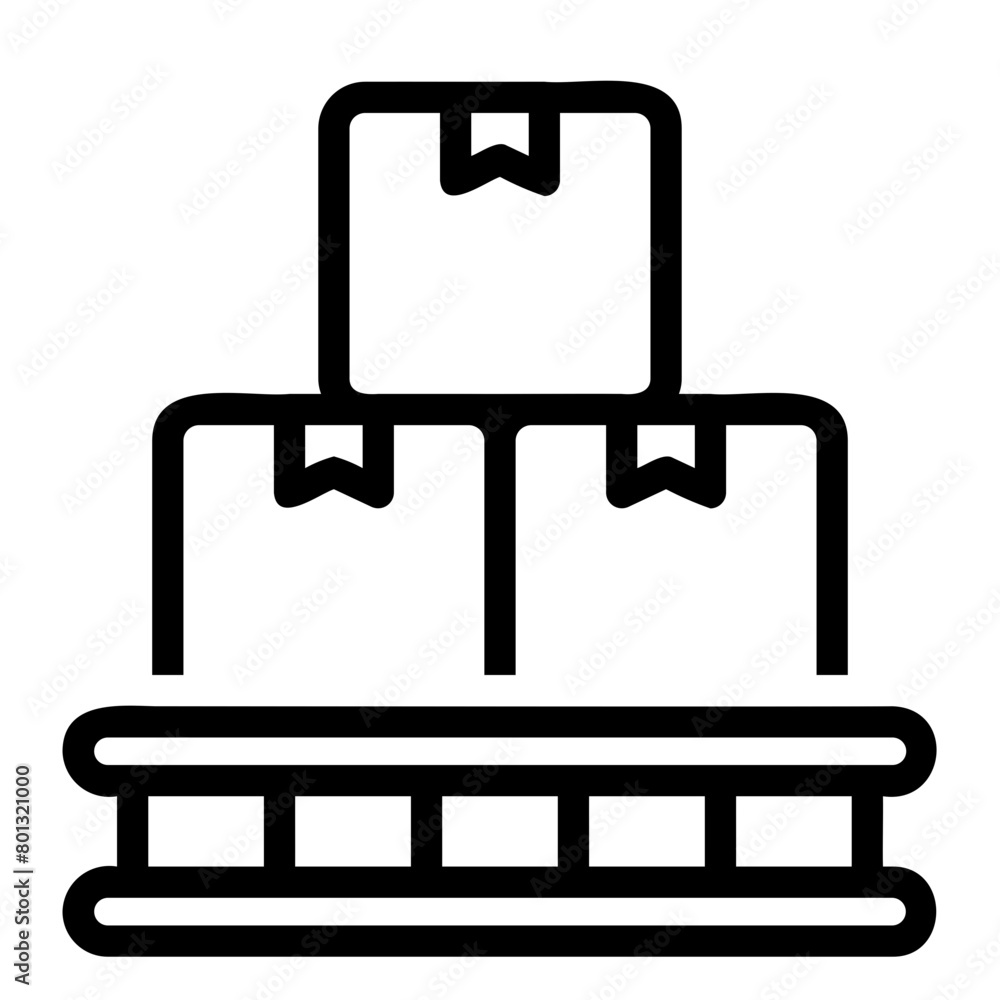 pallet line icon pallet line icon