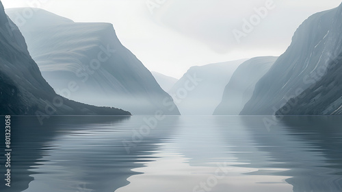 Peaceful stillness in a Danish fjord