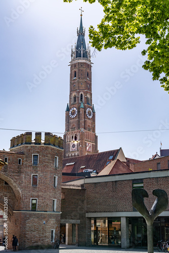 Sankt Martin Kirche, Altstadt, Landshut, Deutschland