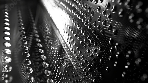 Abstract background texture of sparkle in black and white The dryer machine s interior is made of stainless steel  which has a tiny pattern of holes and reflects light onto its shining surface.