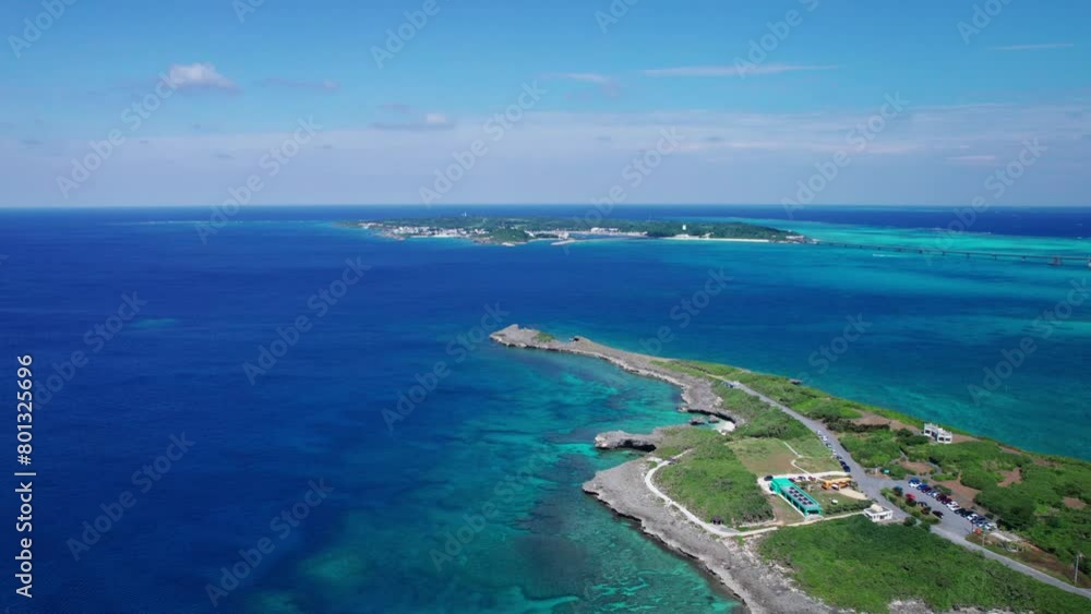【沖縄・宮古島】池間島、西平安名崎、池間大橋と青い海をドローンで撮影⑩ 【沖縄・宮古島】池間島、西平安名崎、池間大橋と青い海をドローンで撮影⑩