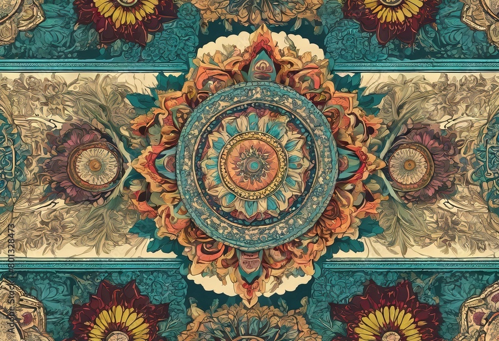'covers seamless Hand Indian background tile Can elements fabric Islam carpet Colorful wallpaper wrapping motifs used drawn pattern vintage floral ottoman Arabic mandala' 'covers seamless Hand Indian background tile Can elements fabric Islam carpet Colorful wallpaper wrapping motifs used drawn pattern vintage floral ottoman Arabic mandala'