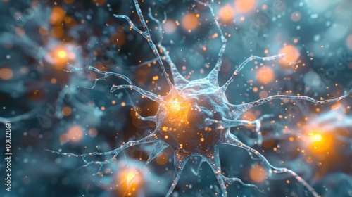 Neural Stem Cell Breakthrough A Macro Perspective in D Rendering © Sittichok