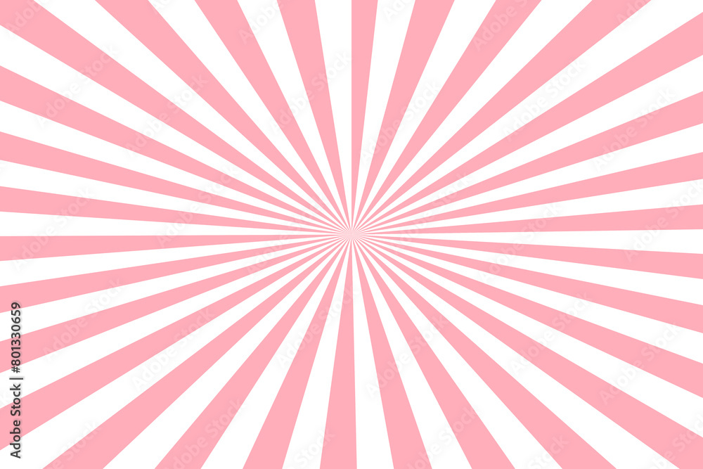 LightPink Sunburst for the background. flag of japanese. The rising sun..