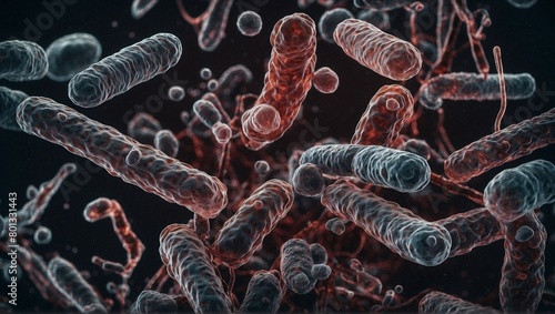 Medical Imaging, Bacterial Microscopy, a group ofcoliform bacteria, and Escherichia coli photo